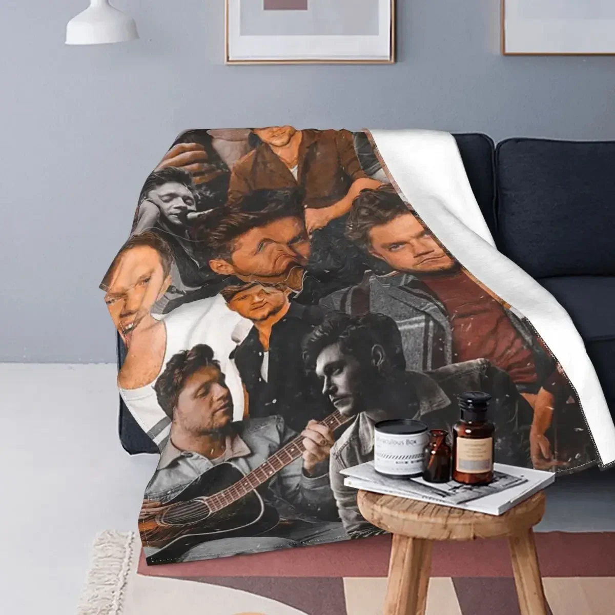Niall Horan Blankets Sofa Cover Coral Fleece Plush Spring/Autumn Collage Gift Throw Blankets for Home Office Bedspread