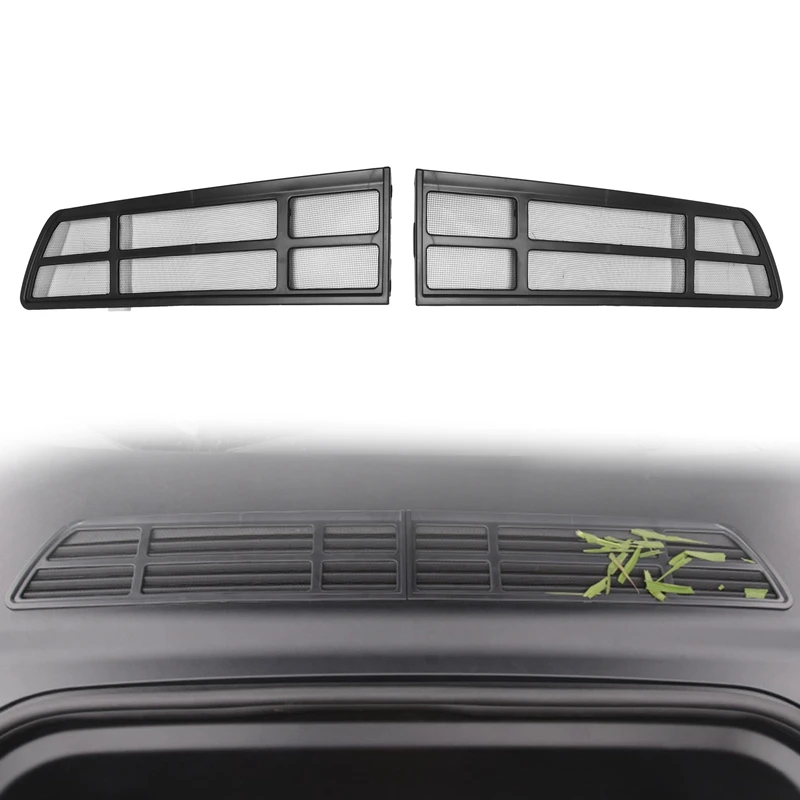 Front Trunk Air Conditioning Air Insert Net Screening Mesh Cover Trim Fit For Tesla Model Y 2021 Protection Kit