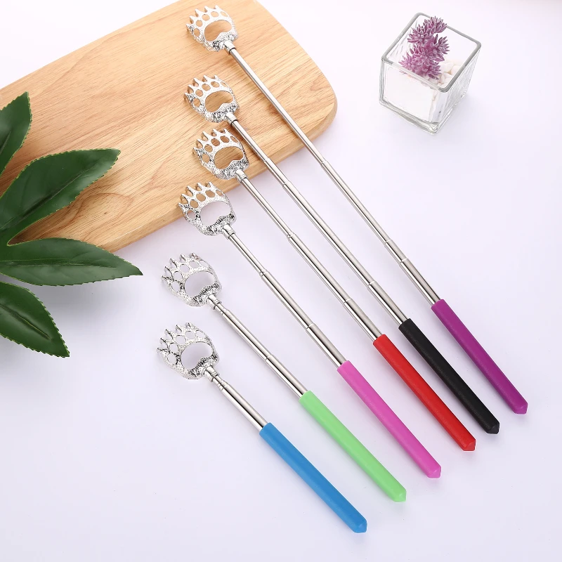 Stainless Steel Back Scratcher Telescopic Scratching Massager Extendable Itch Old Man Happy Health Products Hackle Handicrafts