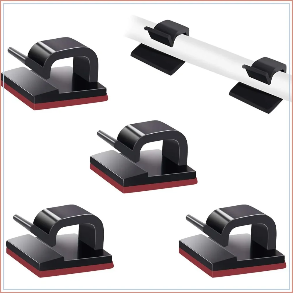 50 Pack Self Adhesive Cable Management Clips