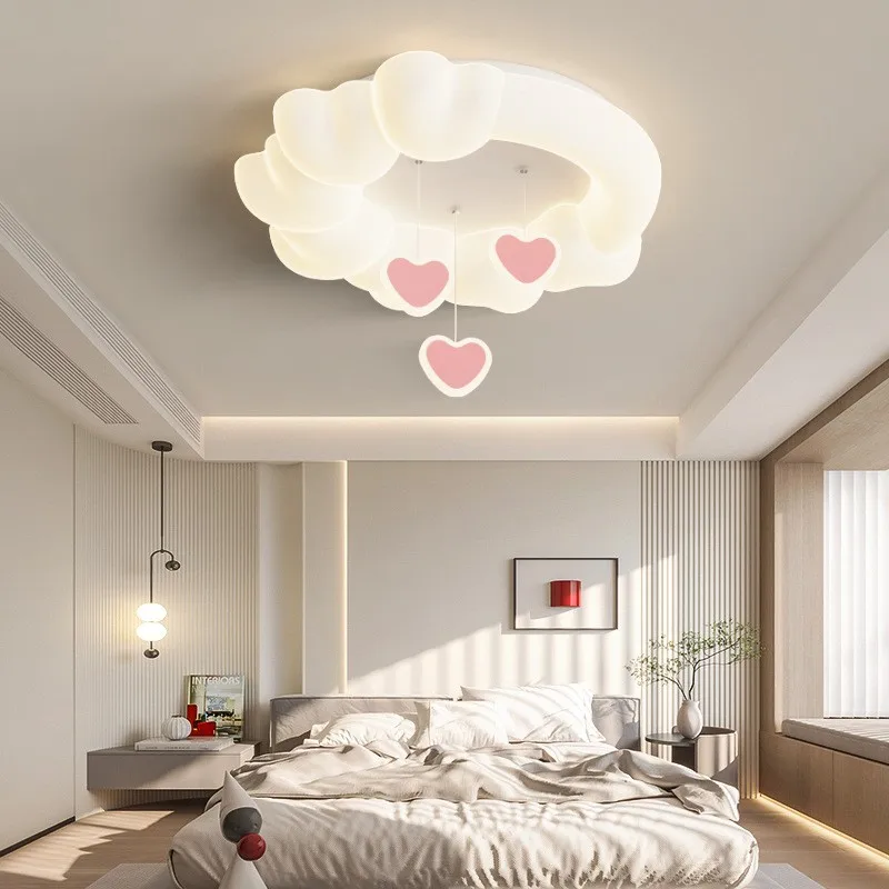 Cloud Bubble Ceiling Lamp Milk Oil Wind Sweet Donut Lamp Living Room Main Lamps and Modern Bedroom Children Room Ceiling Light