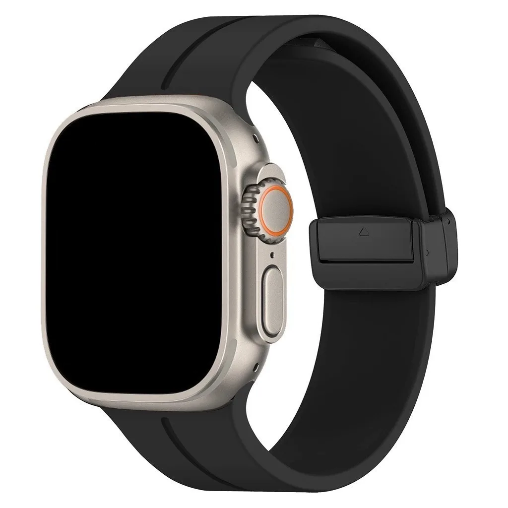 Magnetische band voor Apple Watch Ultra Band 49 mm 45 mm Siliconen armband iWatch Series 7 8 se 6 5 3 44 mm 40 mm 41 mm 42 mm 38 mm band