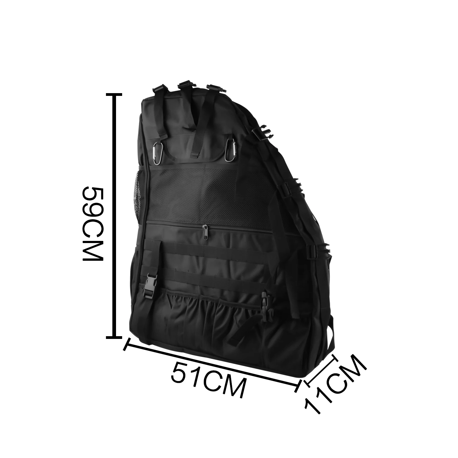 Roll Bar Storage Bag Cage Cargo For Jeep Wrangler JK JKU JL 4-Door 2007-2019 Saddle Bag Multi-Pocket Organizers Tool Storage Bag
