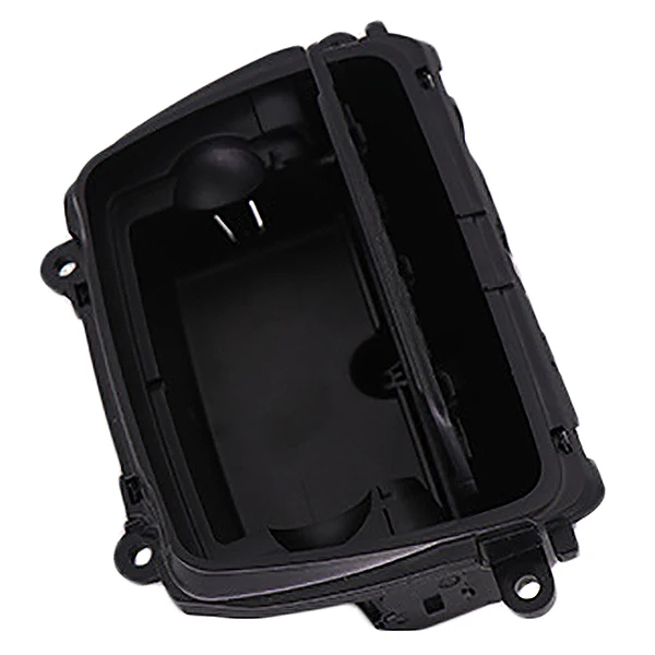 Caixa de montagem plástica Center Console Cinzeiro, apto para BMW Série 5, F10, F11, F18, 51169206347, preto, novo