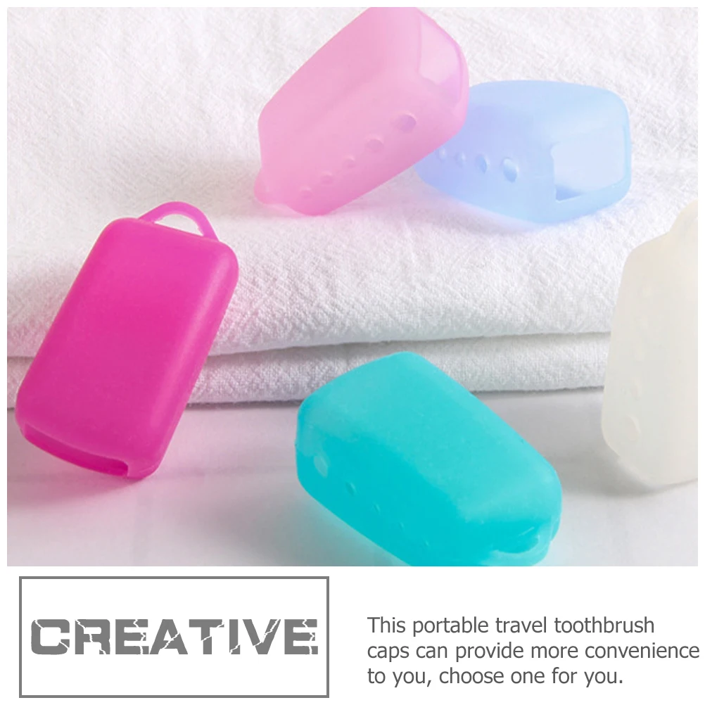 

10Pcs Toothbrush Head Caps Universal Fit Travel Toothbrush Protector Cover Compact Non-Deforming for Outdoor Picnic Hotel Use