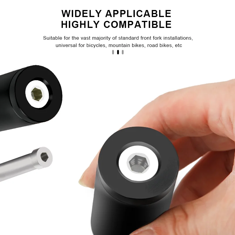 Fahrradlenker-Vorbauhöhenverlängerung, Gabel-Vorbauverlängerung, 1-1/8 Zoll (28,6 mm) Aluminium-Gabel-Vorbau-Verlängerung, versteckter Riser für MTB und Rennräder – Detail 5