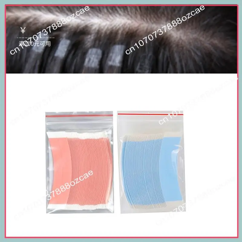 A26P 72 قطعة/الوحدة الثنائي تاك شعر مستعار شريط مزدوج لاصق تمديد شرائط الشعر للشعر المستعار/الدانتيل شعر مستعار فيلم الحز خط