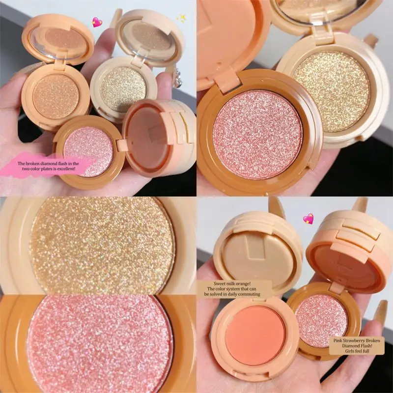 Cosmetici per il viso Rendering ad alto colore trucco per il viso Make Up Triple Blush Flash Powder High Disc Full Color Highlight Trimming