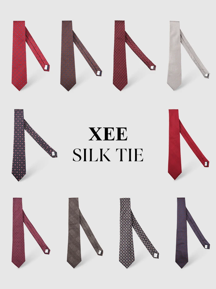 xee-men's-business-suit-tie-arrow-narrow-version-groom-british-wedding-banquet-silk-high-end-ultra-narrow-type