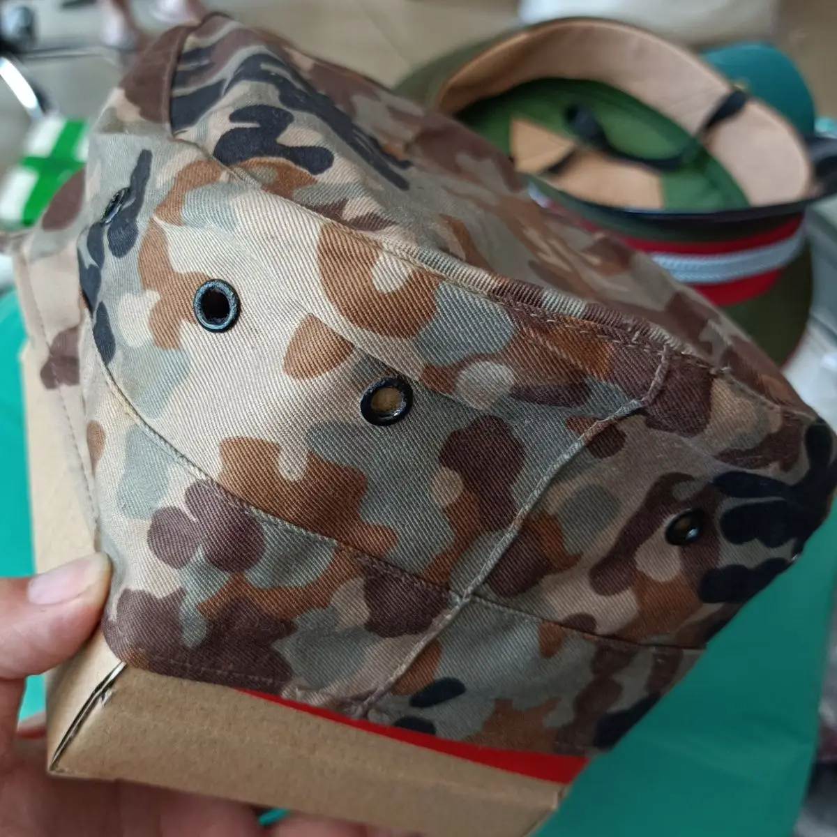 Boné camuflado para treinamento ao ar livre, tropas ucranianas
