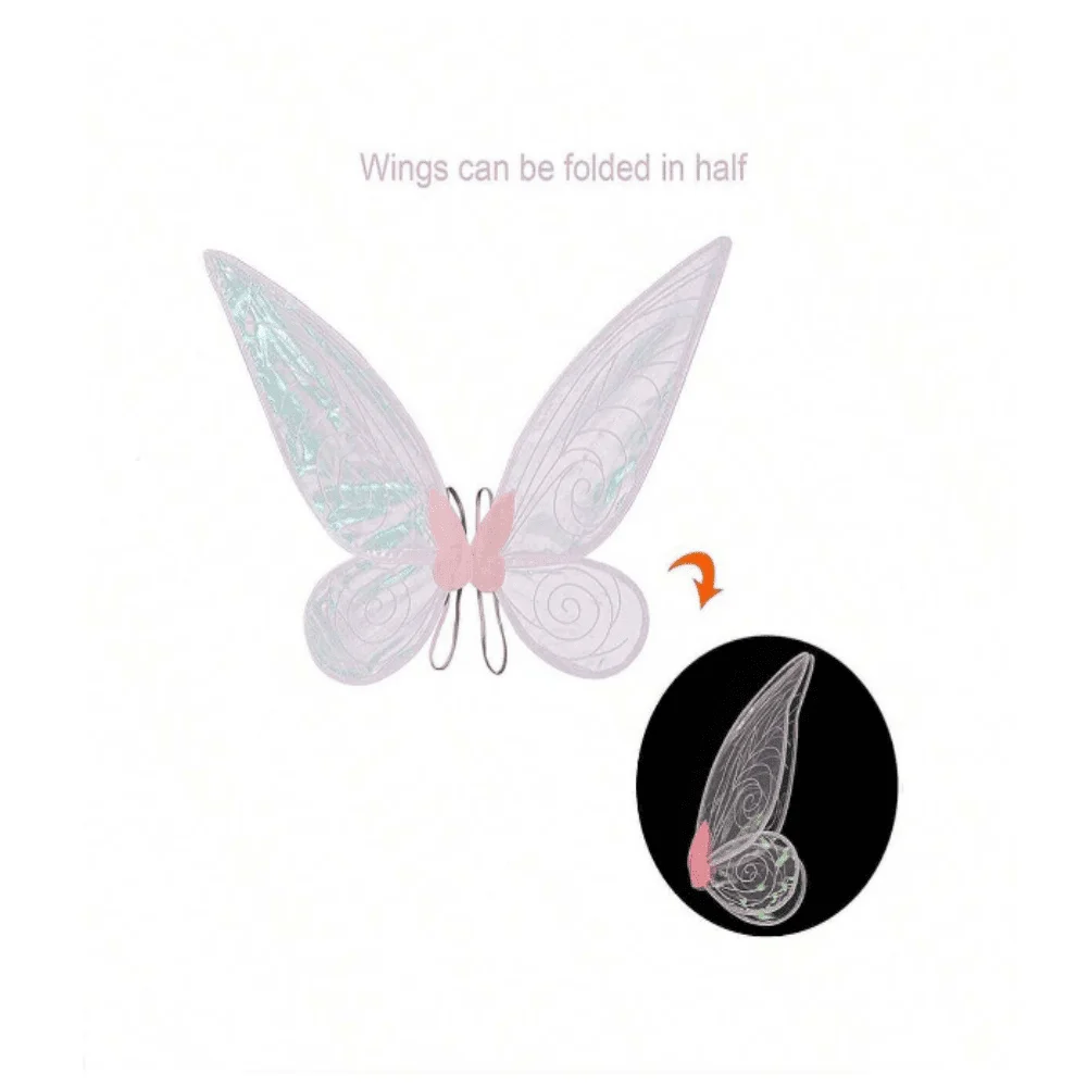 1pc Women\'s Pink Angel Colorful Butterfly Wings, Suitable For Festival Parties And Theatrical Dress-Up Performances