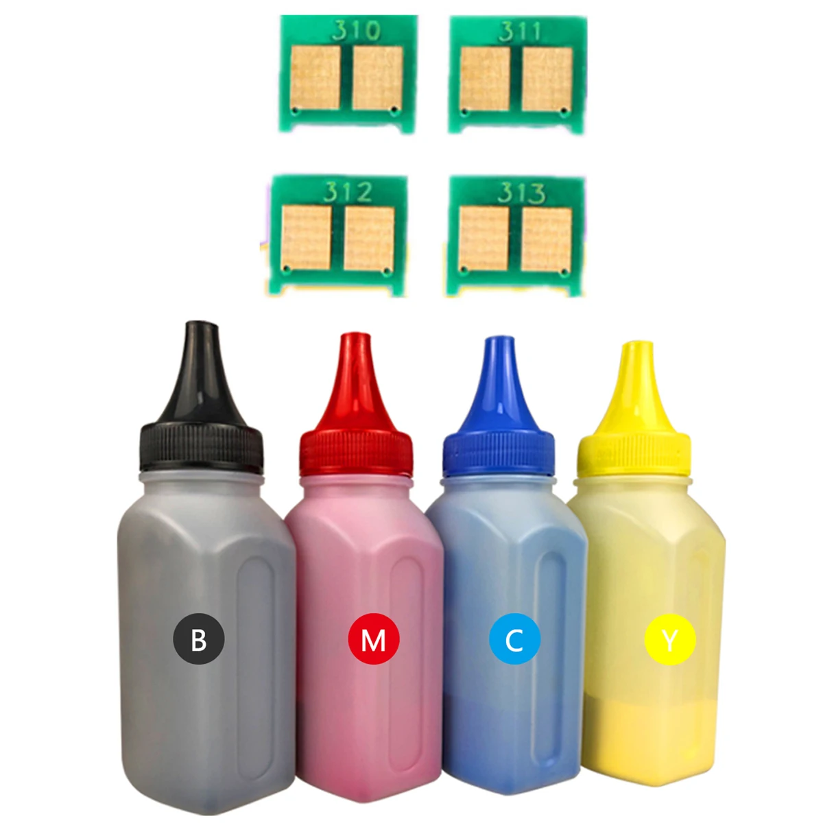 4 CRG331 Colored Toner Powder + 4 Toner Reset Chip For Canon LBP7100 7110 LBP7100cn LBP7110cw MF8280cw MF8250cn MF8230cn MF8030