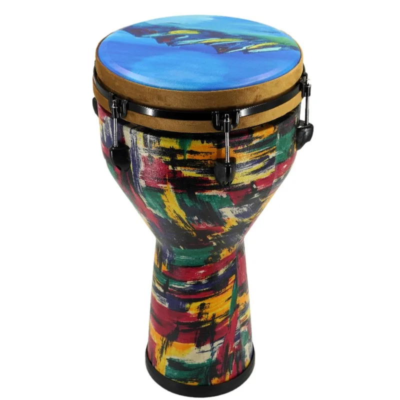 

12-дюймовый африканский барабан, профессиональная механическая настройка, африканский барабан, барабаны джембе для взрослых и начинающих, портативные ударные инструменты