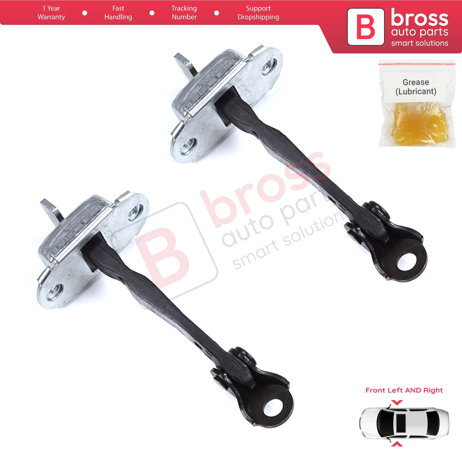 BDP1357-1 2 stuks voordeurstopper voor Toyota Yaris Echo Verso FunCargo Vitz Platz MK1 P1 P2 1999-2003 Pre-Facelift