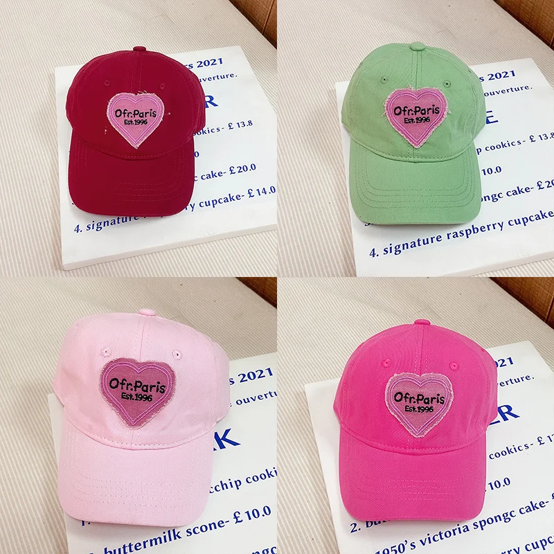 Baby Kids Girl Boy Baseball Caps Summer Autumn Fashion Letter Embroidery Hats Adjustable Casual Caps Outdoor Visor Hats