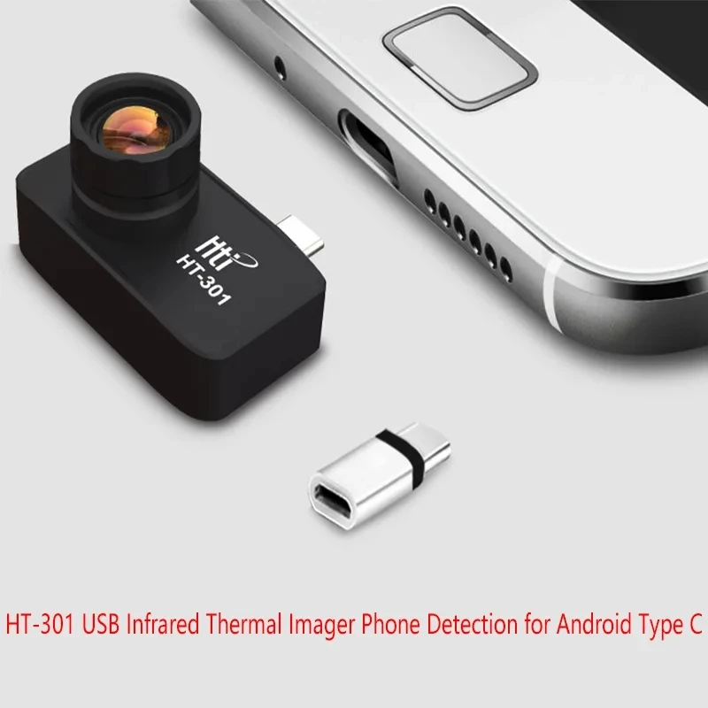 

Hti HT-102/301 ИК инфракрасный тепловизор USB Мобильный телефон тепловизор камера термометр устройство для телефона Android Type C