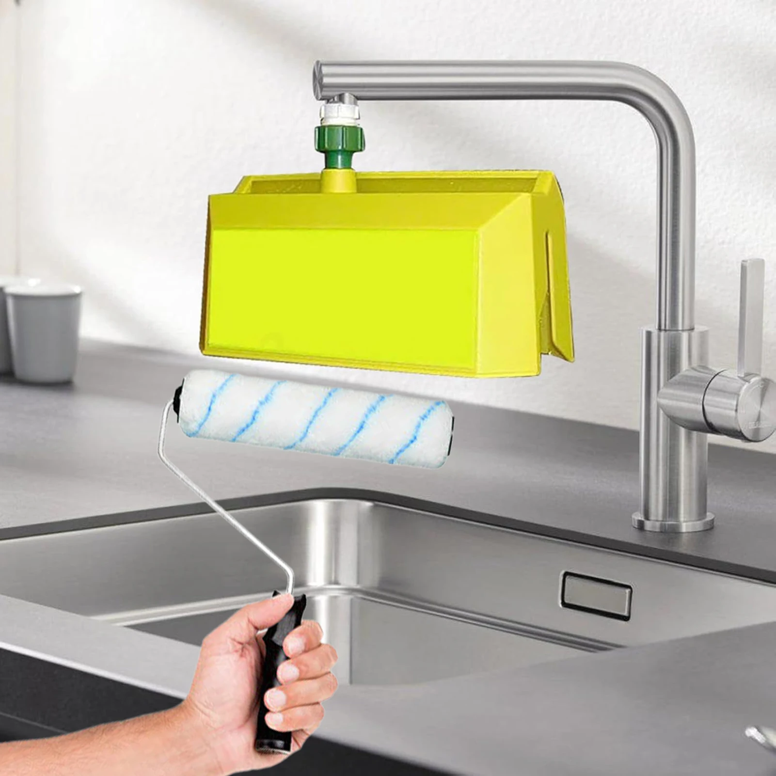 

Cleaning Tool for Paint Rollers Durable Hassle-Free Setup Cleaner for DIY Home and Outdoor Use
