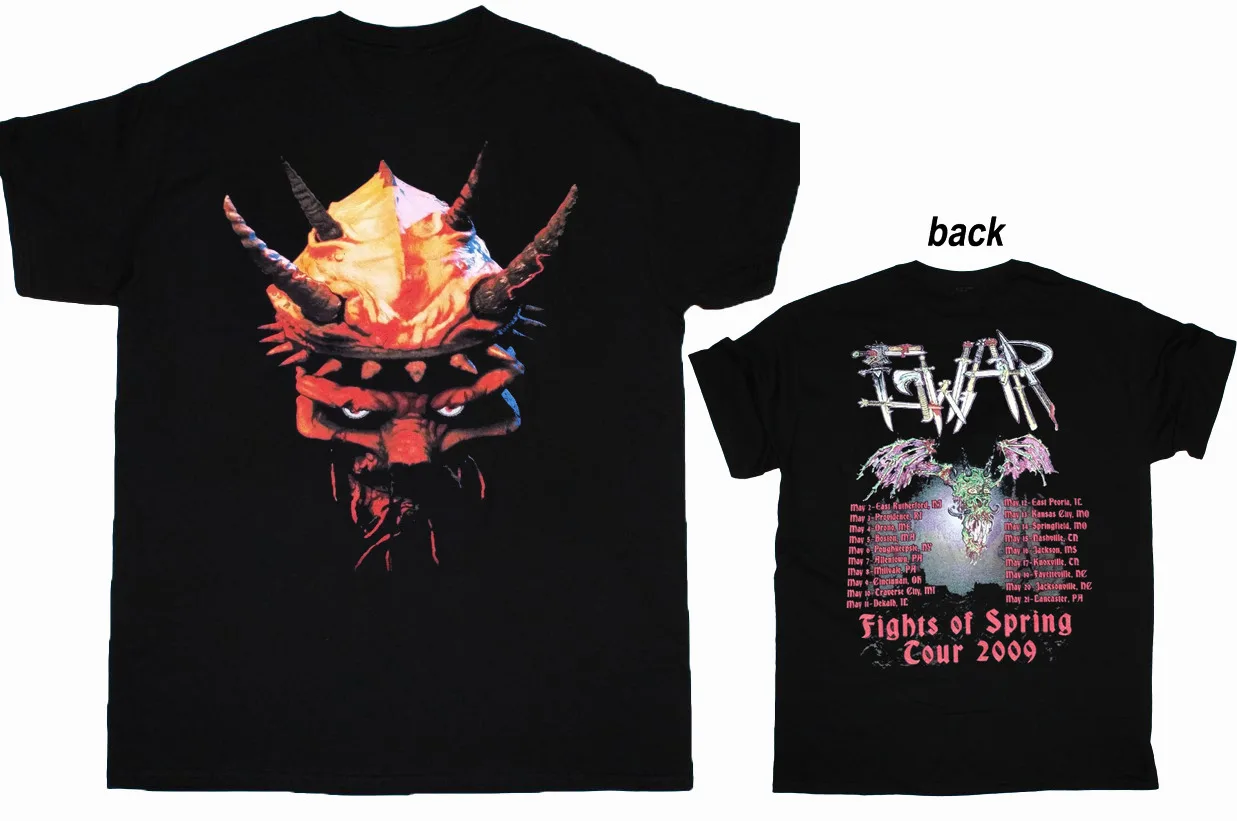 

Двухсторонняя Gwar Band-драки весны Tour 2009 рубашка черная унисекс S-5XL LI685