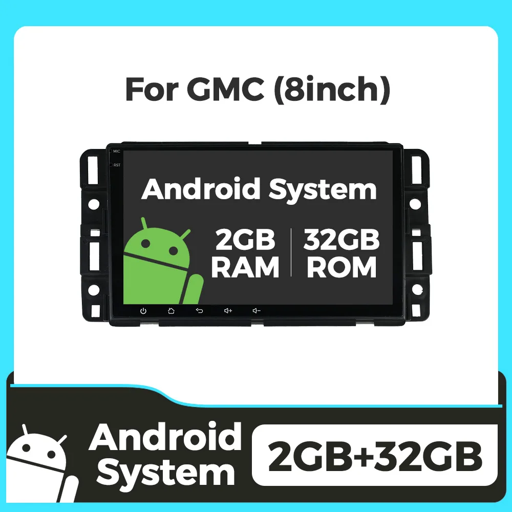 For GMC Sierra Yukon Denali Acadia Savana Chevrolet Express Traverse Equinox 8inch Car Radio Car-play Central Multimedia Player