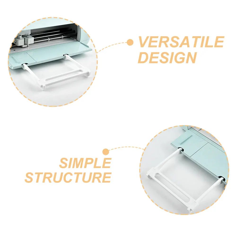 

2Pcs Extension Tray Cutter Machine Accessories Holder Durable Plastic Tray Extender for Series Cutting Mat