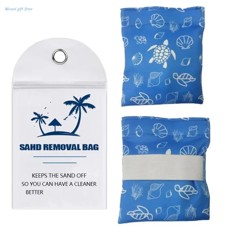 Sand Removal Bag Beach Essentials, Reusable Wipe Sand for Outdoor Fun