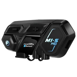 Fodsports M1S Pro 8 Riders 2000m Motorcycle Intercom Helmet Headset Interphone Bluetooth Intercomunicador Moto IPX6 Waterproof