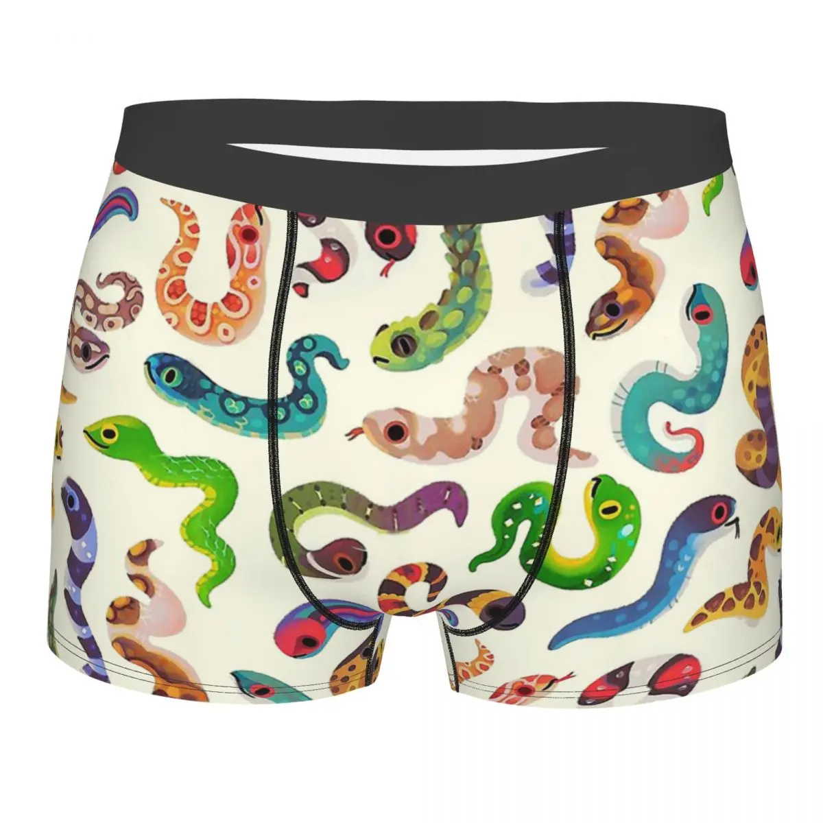 Serpent Day Bright Chibi Mini Underpants Homme Panties Male Underwear Comfortable Shorts Boxer Briefs