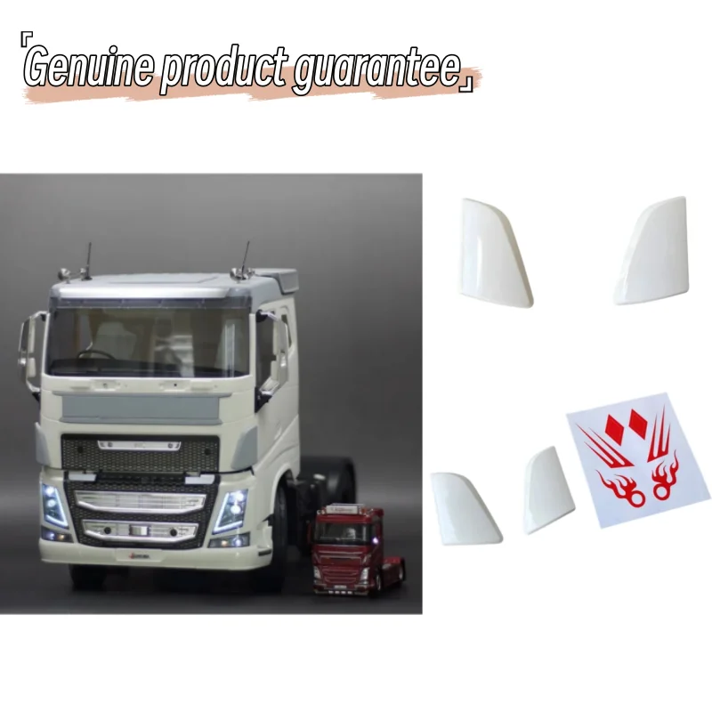 

2 шт., радиоуправляемый грузовик, АБС-пластик, передний спойлер и наклейки, украшение для 1/14 Tamiya Tipper F16 750 56360 Car Diy JUWUBA RC