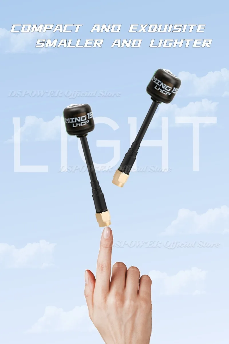 NEEBRC 5.8Ghz 3.3Dbi FPV Antenna VTX Antenna LHCP/RHCP SMA RP-SMA MMCX RA-MMCX I-PEX Connector for RC FPV Racing Drone DIY Parts