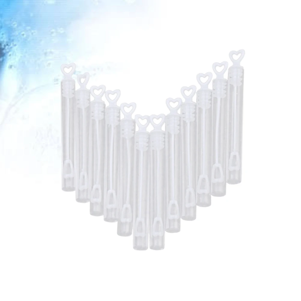 30 szt. Puste Bąbelkowe Butelki Dziecięce Butelki na Mydło w Kształcie Serca Lekkie Upominki na Przyjęcia Wesela Baby Shower Ukończenie Szkoły