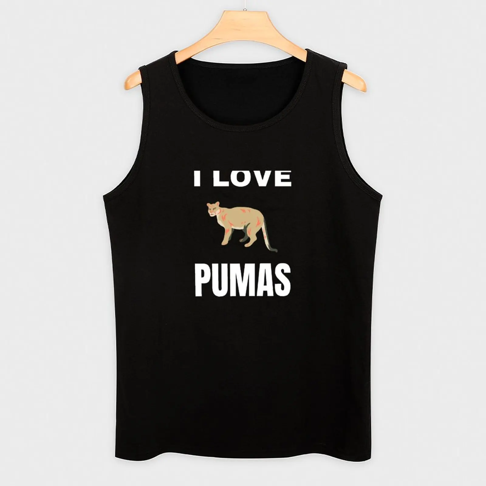 I love Pumas Tank Top gym shirt man t-shirts for men sleeveless shirt man t shirt