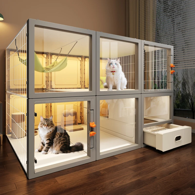 

Большая вилла для кошек свободного пространства, кошачий туалет, одна большая клетка для кошек