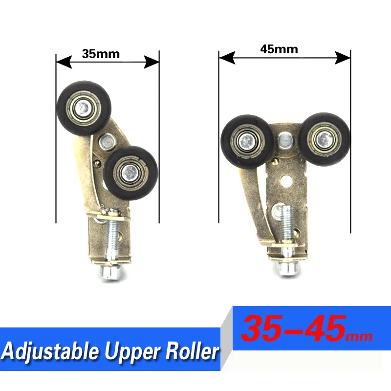 [UP] high quality 2pcs cabinet sliding door window upper roller wheel 35MM 39mm wardrobe sliding door ADJUSTABLE upper wheel