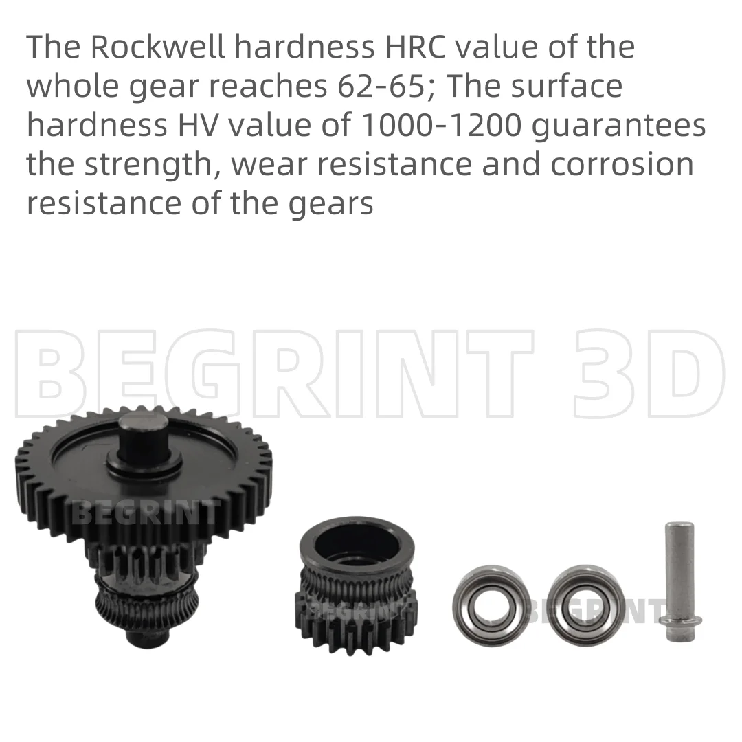 For Kobra3 Combo Extruder Nano Coated Gear Kit Hardened Steel Higher Precision One-piece Gear kit for Anycubic Kobra 3
