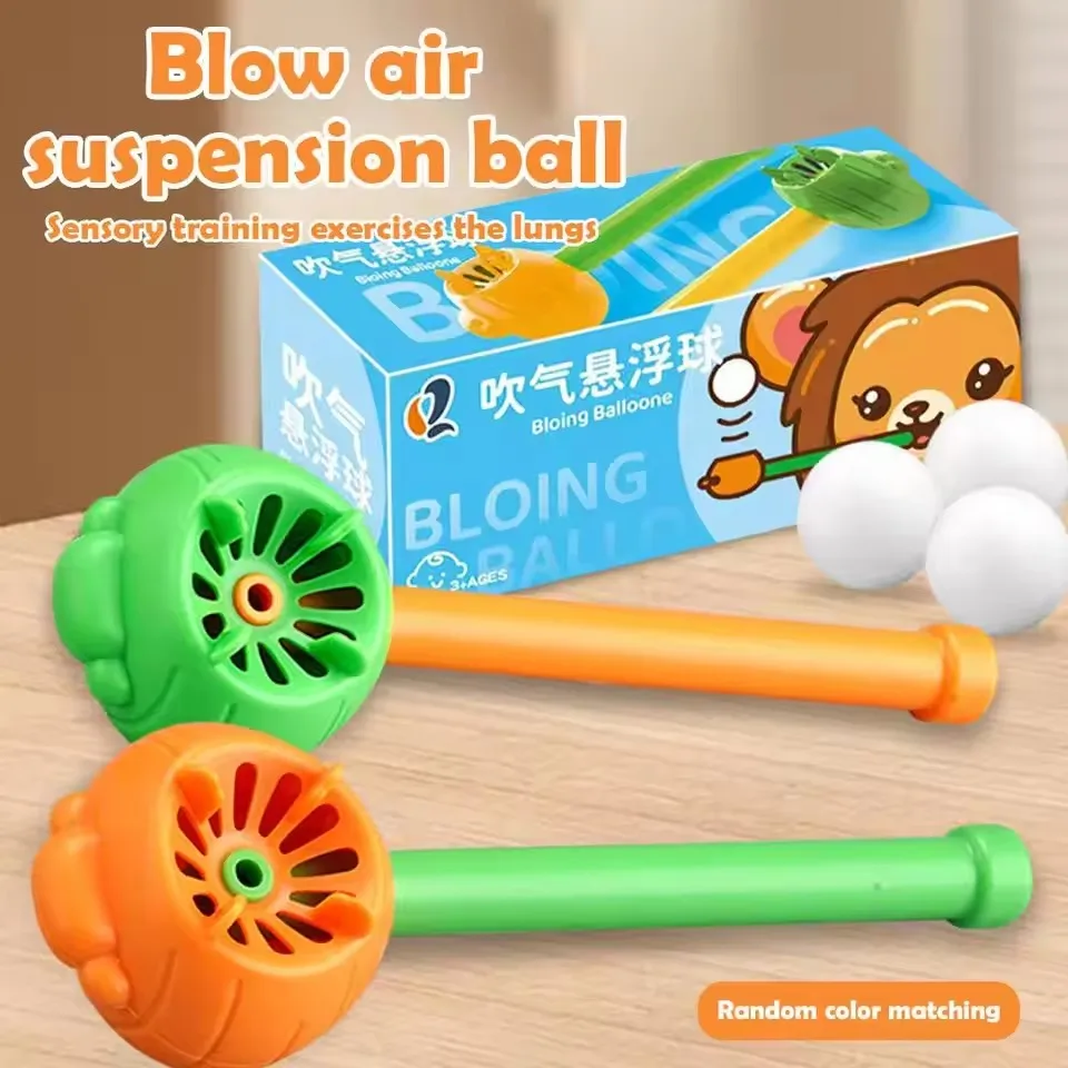 Children Blowing Floating Ball Toy Parent Child Interaction Fun Lung Exercise Training Classic Party Breath Gift Nostalgic