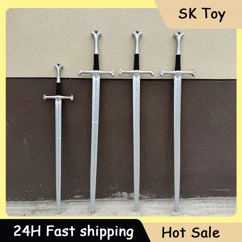80cm/100cm Narsil Harz-Ritterschwert Filmrequisite Cosplay-Schwert Ungeschärft Outdoor-Spielzeug Mittelalterliche Schwerter Ornament Geschenke
