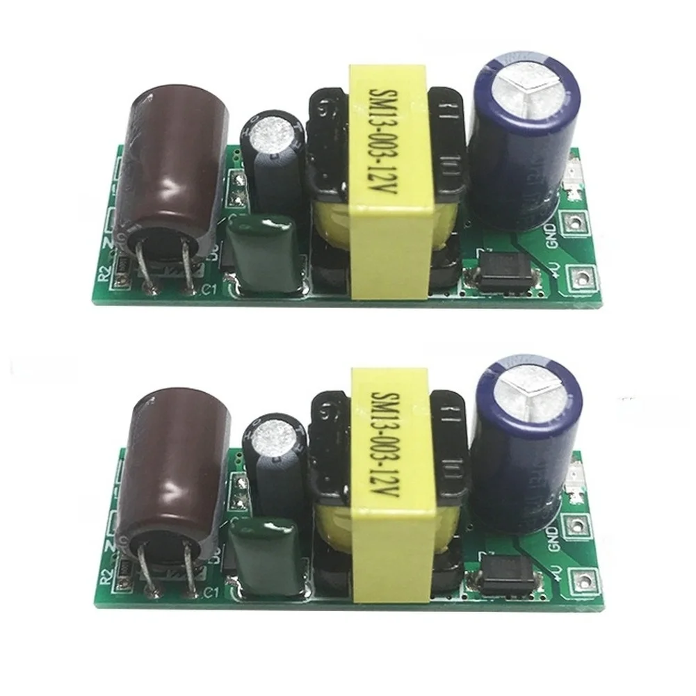 2PCS 12V 300mA AC to DC Switching Power Supply Module 3W Isolated for Industrial Control Systems Input 85-264VAC 110-370VDC