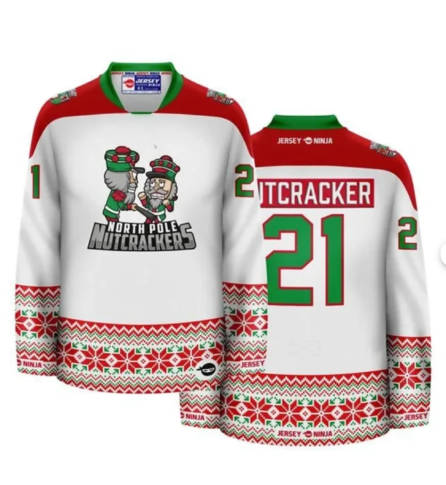 

2025 Nutcracker 3D Printed Autumn/Winter Men's Retro Ice Hockey Shirt Y2K Outdoor Fitness Fast Drying Jersey T-shirt