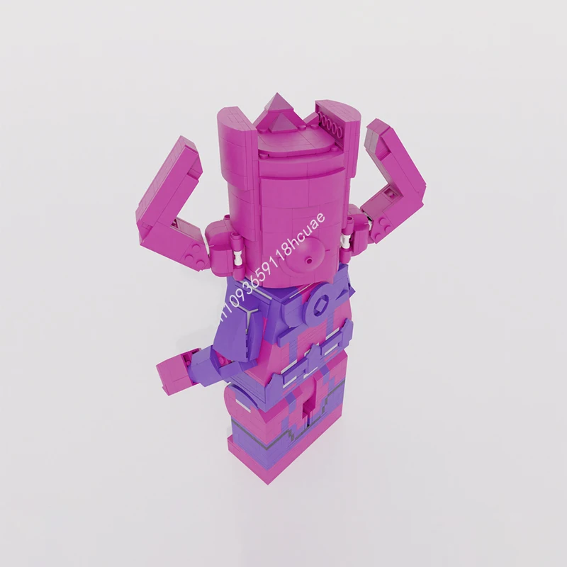 Figuras de superhéroes GalactuSS MOC, muebles de construcción para modelo de exhibición, bloques de construcción apilables, juguetes, regalo para niños, bricolaje, 1077 Uds.