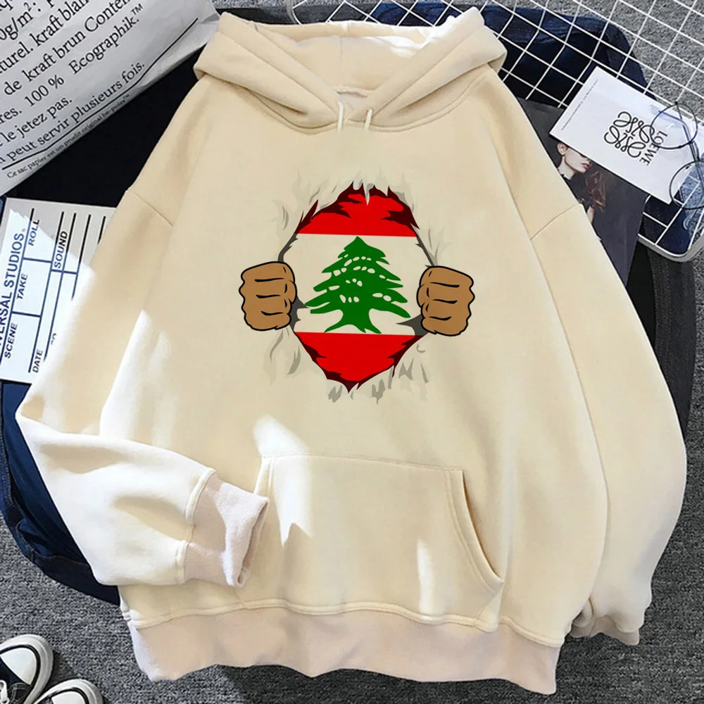 Lebanon hoodie harajuku elegant clothes for teens casual wear kawaii women hoddie pullover casual wear designer anime athleisure