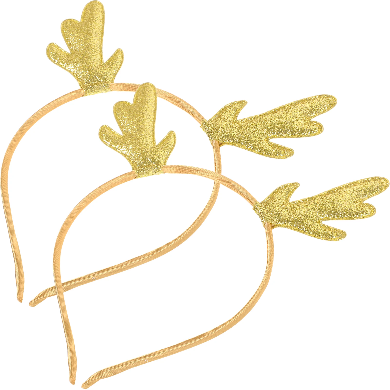 

2pcs Christmas Antler Headband Kids Bands Prop Durable Non Fading Comfortable Wear High Quality Fabrics Decorative for Holiday
