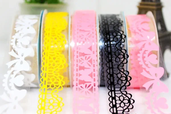Retro Lace PET Washi Tape Diary Decoration Washitape Scrapbooking Supplies Masking Tape view 5