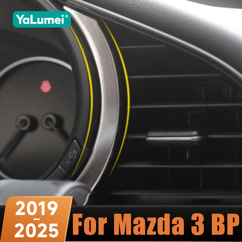 For Mazda 3 BP 2019 2020 2021 2022 2023 2024 2025 Car Dashboard Tachometer Speedometer Panel Cover Trim Interior Sticker Sequin