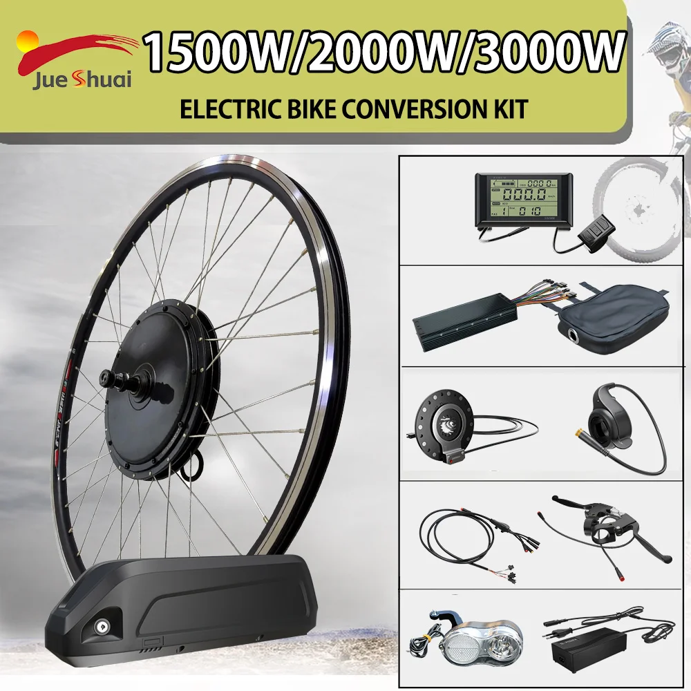 Electric Bike Conversion Kit 48V 1500W/2000W/3000W Brushless Gearless Hub Motor Wheel Kit with Battery 26"-29"700C Wheel Size - AliExpress 18 Electric Bike Conversion Kit 48V 1500W/2000W/3000W Brushless Gearless Hub Motor Wheel Kit with Battery 26"-29"700C Wheel Size - AliExpress 18