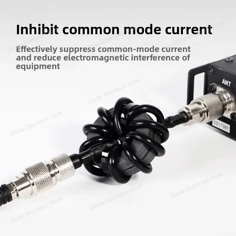 1pc 1.8-30MHz Shortwave Choke Magnetic Rings for HF Shortwave Radio EM-25 EM-43o Anti-interference Power Tools Accessories