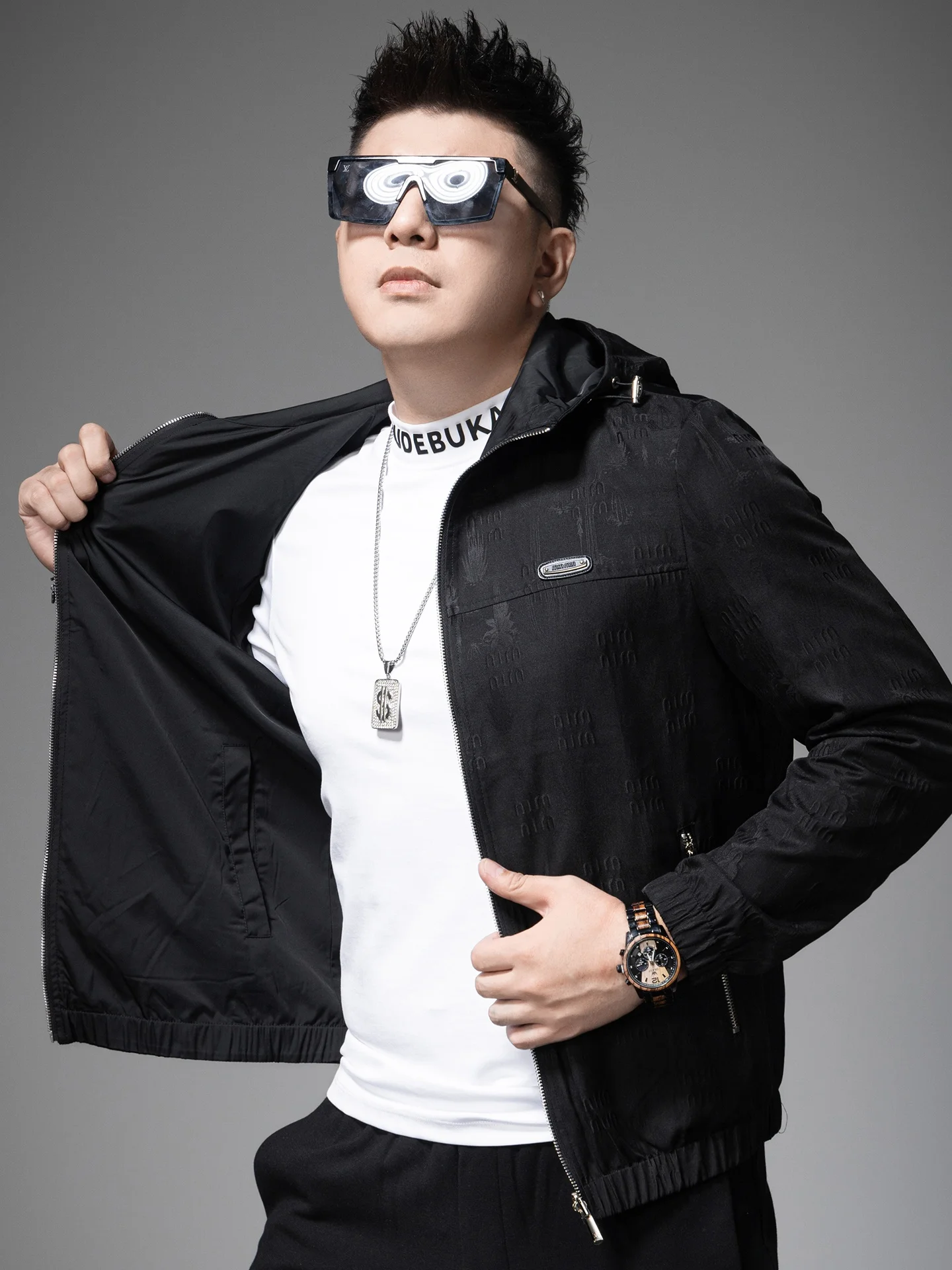 

Мужская двусторонняя куртка с капюшоном, осенне-зимняя новинка 2026 года, высококачественная, с длинными рукавами, ветрозащитная, повседневная мужская одежда, верхняя одежда