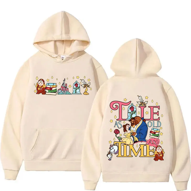 

Hoodies Beauty and the Beast Vintage & Aesthetic Styles Tops High Quality Sweatshirt Fashion Hoodie Women's Comfortable Pullover