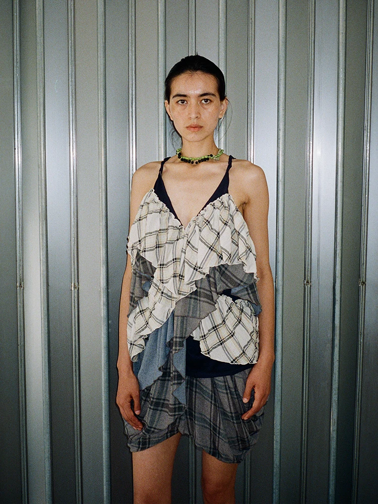 

Женский топ-майка picalme с рюшами и бретелями, 100% хлопок, миди-длина, летняя коллекция для отпуска