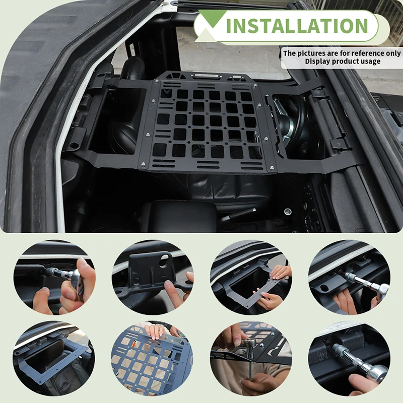 Front Roof Rrack Shelf Fit For Jeep Wrangler JL For JT Gladiator 2018 Up Metal Car Accessories