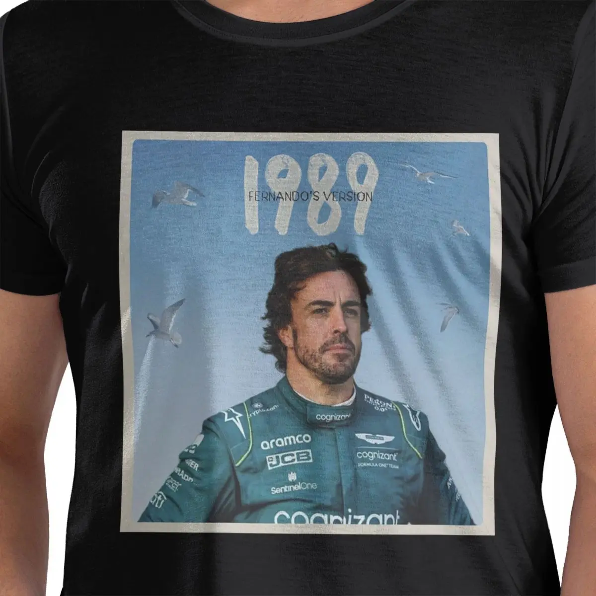 

1989 Ferdinand Fernando Alonso 100% Cotton T-Shirt Men's Funny T Shirts Men O-Neck Short Sleeve S-6XL